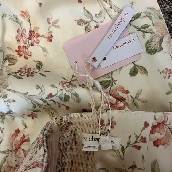 V.Chapman dress in the style June dress in Carmel valley rose size 8. - Picture 6 of 8